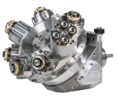 HELLMERICH 8-position crown turret CTH25-8 equipped for structural part machining